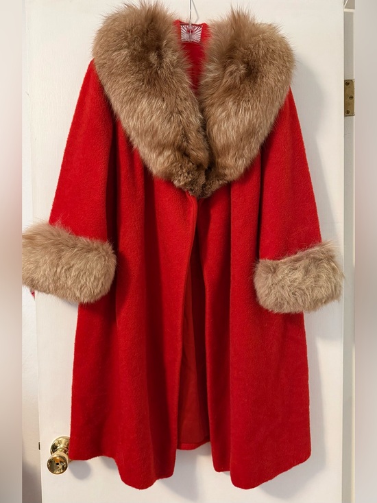Lilli Ann Jackets & Blazers - Vintage Red Wool Cape Coat — Lilli Ann San Francisco
